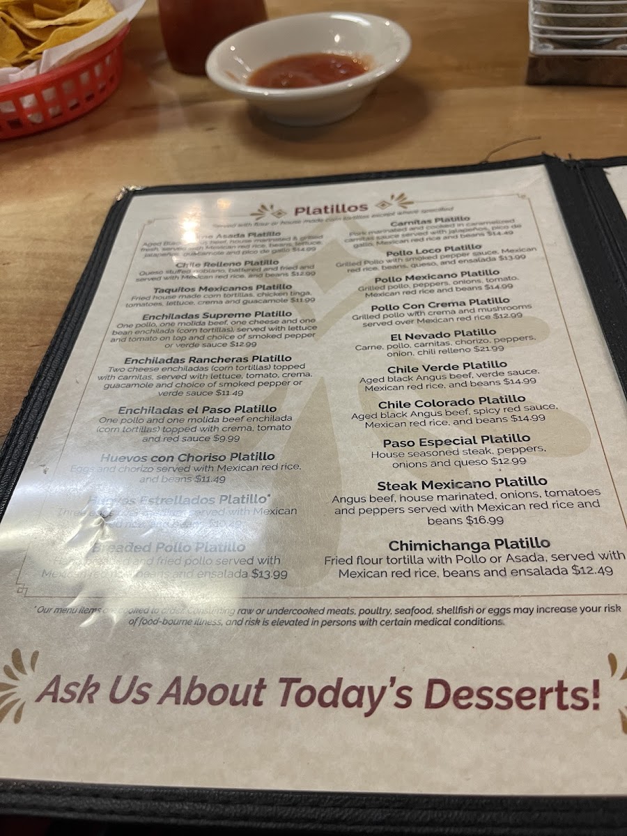 Taqueria El Paso Menu - Image 1